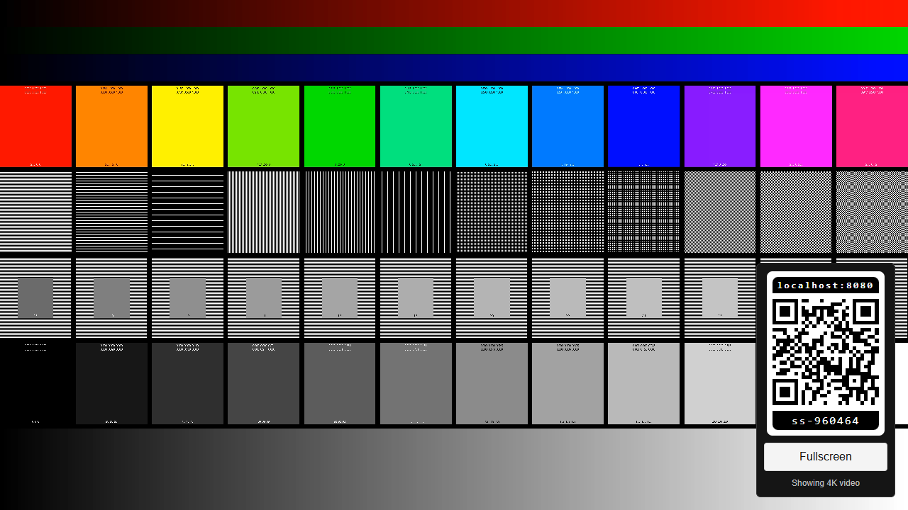 4K video output test