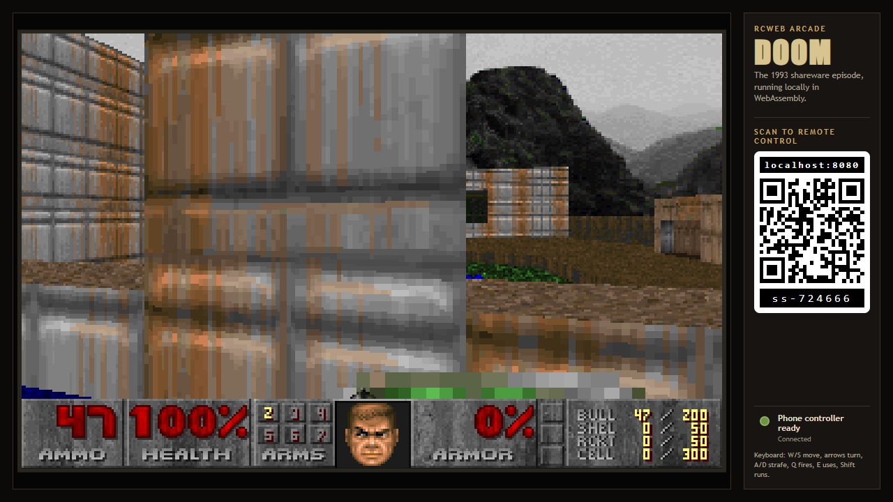 Exploring after turning and moving through the level