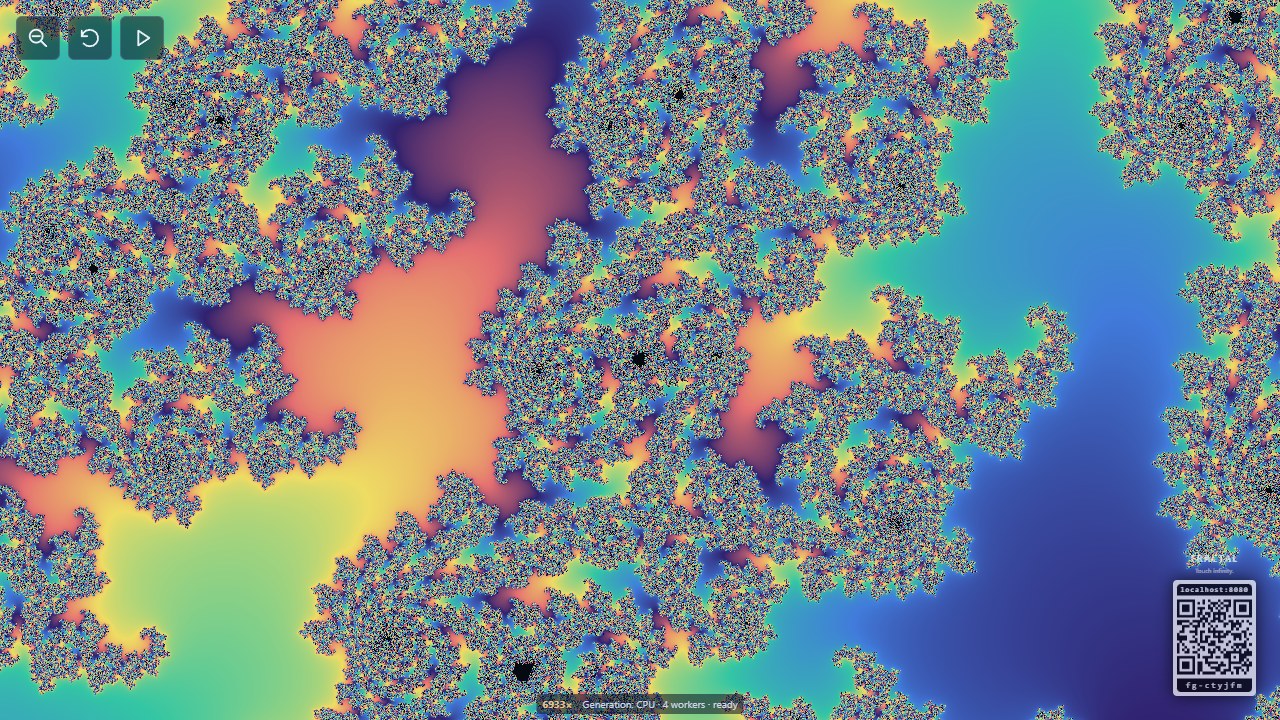Twin spirals destination in the Rainbow palette