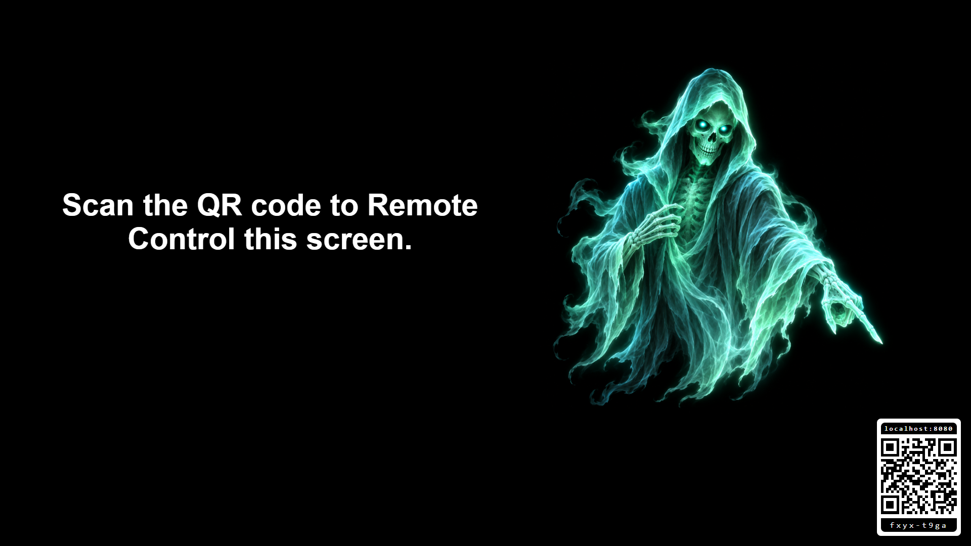 Spooky Glow demo invitation
