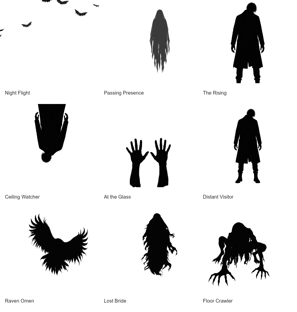 The nine Shadow scenes