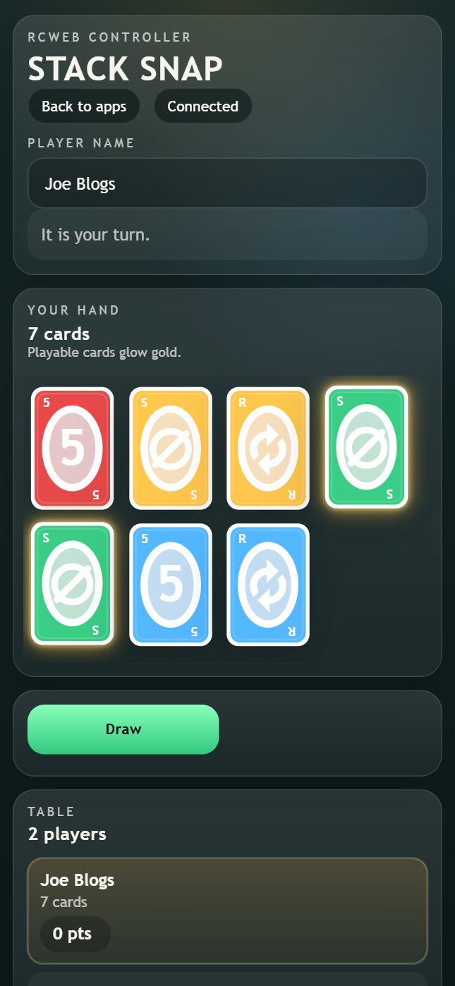 Stack Snap Controller screenshot