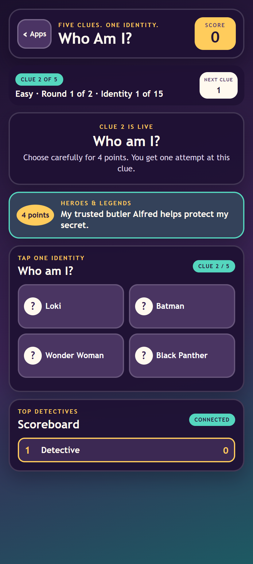 clue live control
